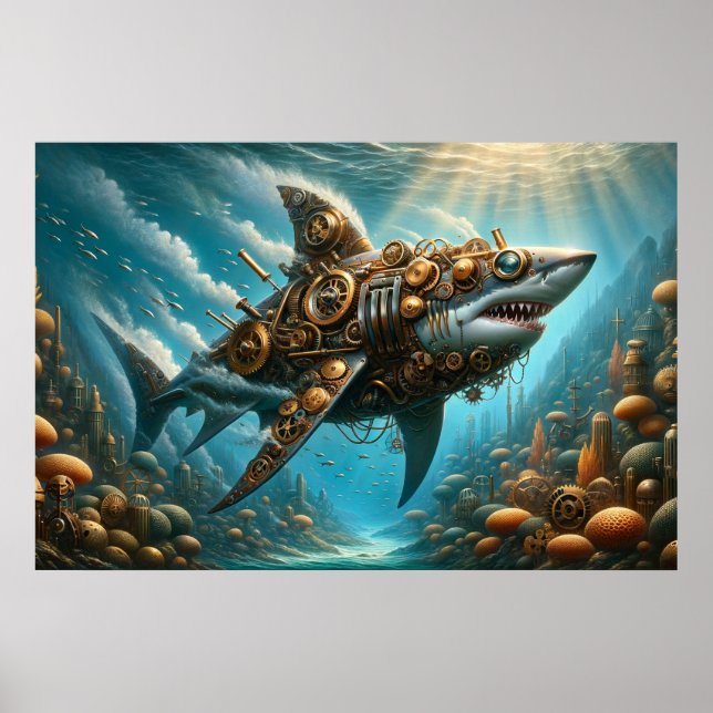 Ocean Steampunk Poster (Vorne)