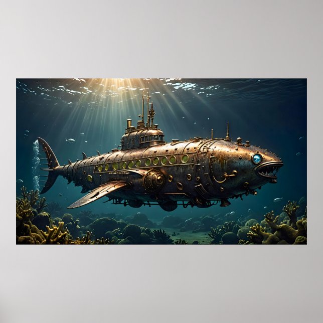 Ocean Steampunk Poster (Vorne)