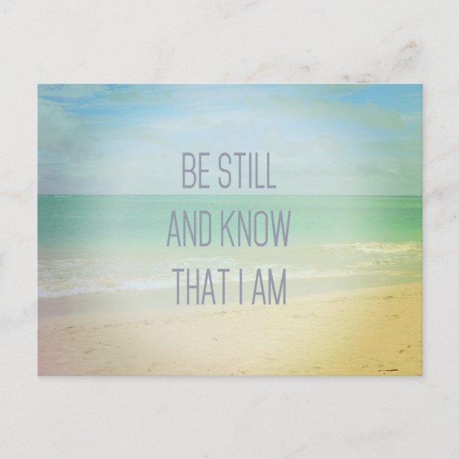 Ocean still und wissen, dass ich Postcard bin Postkarte (Vorderseite)