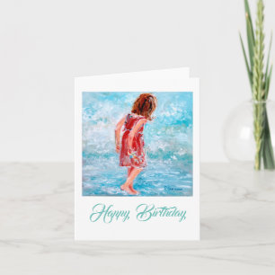Ocean Stroll Birthday Card Karte