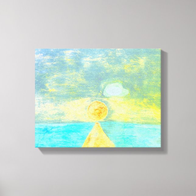 Ocean Sun Canvas Print Leinwanddruck (Vorderseite)