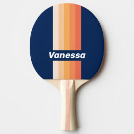 Ocean Sun Fall Pin Stripes with Name Tischtennis Schläger