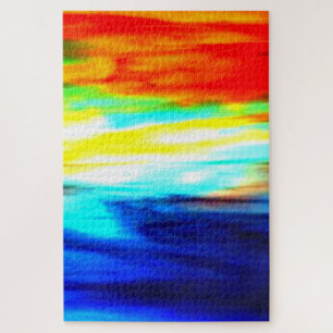 Ocean Sunrise Artistic Colorful Einzigartig