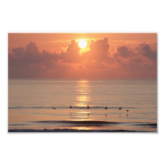 Ocean Sunrise - Daytona Beach, FL Fotodruck (Vorne)