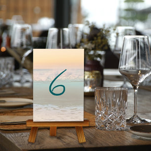 Ocean Sunrise Empfang Tischnummer Cards