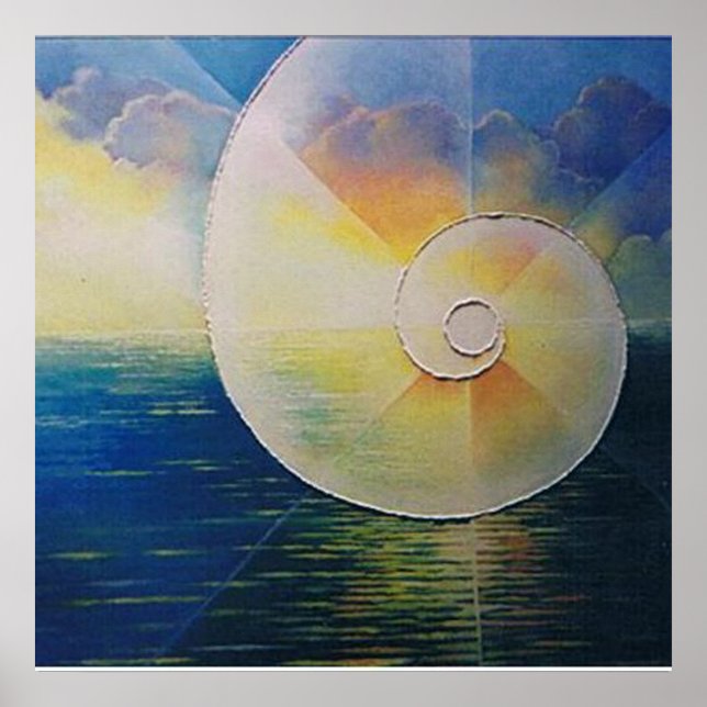 Ocean Sunrise Poster (Vorne)