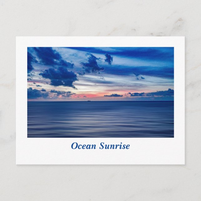 Ocean Sunrise Postkarte (Vorderseite)