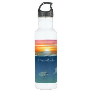 Ocean Sunrise & Turtles Bouteille d'eau