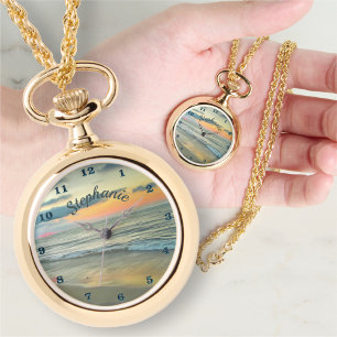 Ocean Sunset 0735 Montre Collier