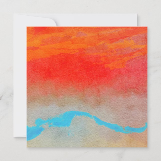 Ocean Sunset Abstrakt (Vorderseite)