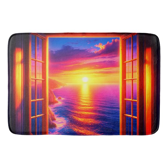 Ocean Sunset Badematte (Vorderseite)