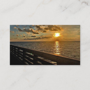 Ocean Sunset Business Card Visitenkarte