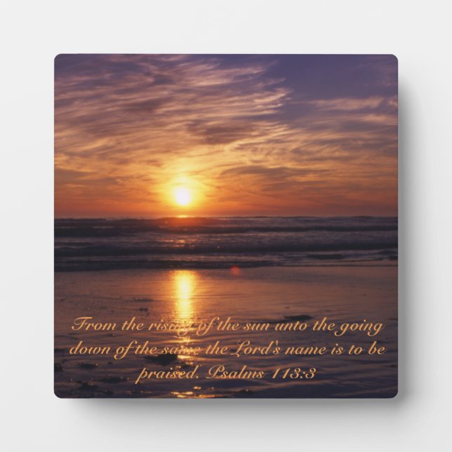 Ocean sunset fotoplatte (Vorderseite)
