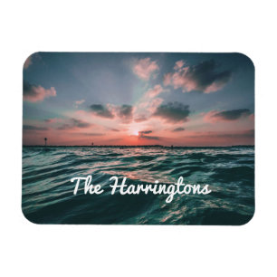 Ocean Sunset individuelle Name Magnet