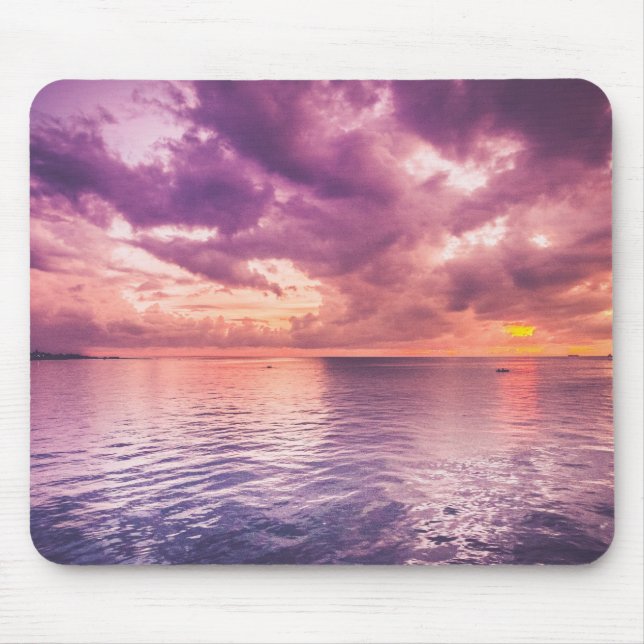 Ocean Sunset Inspiration Mousepad (Vorne)