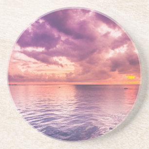 Ocean Sunset Inspiration Sandstein Untersetzer
