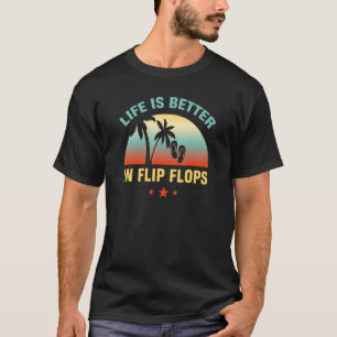 Ocean Sunset Palm Tree Sea Beach Deco Karibik V T-Shirt