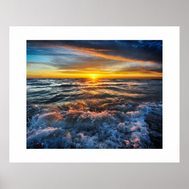 Ocean Sunset Poster (Vorne)