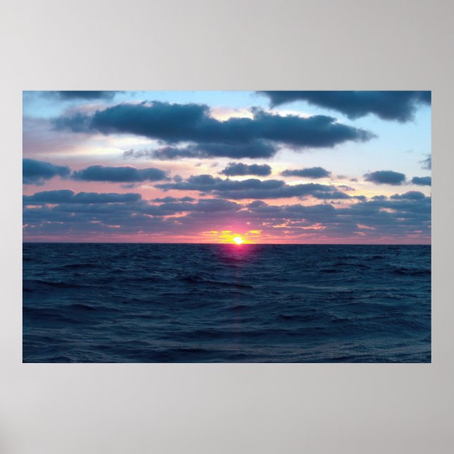 Ocean Sunset Poster (Vorne)