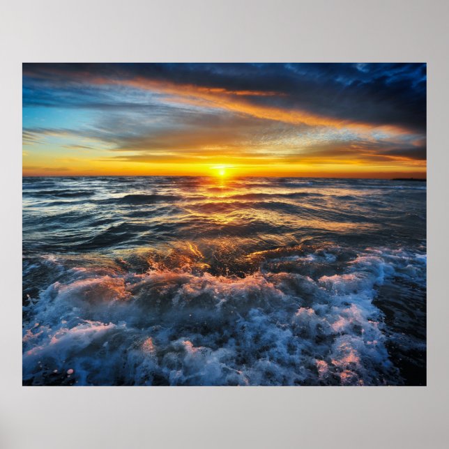 Ocean Sunset Poster (Vorne)