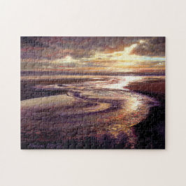 "Ocean Sunset Swirl"
