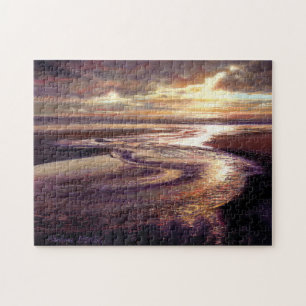 "Ocean Sunset Swirl"