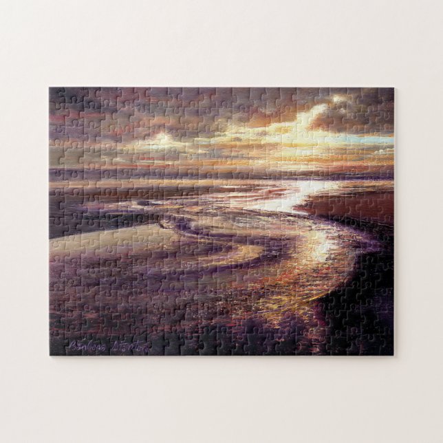 "Ocean Sunset Swirl" (Horizontal)