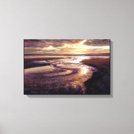 "Ocean Sunset Swirl" Galerie Umhüllte Canvas Print Leinwanddruck