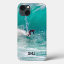 Ocean Surfer individuelle Monogramm-Telefonfälle