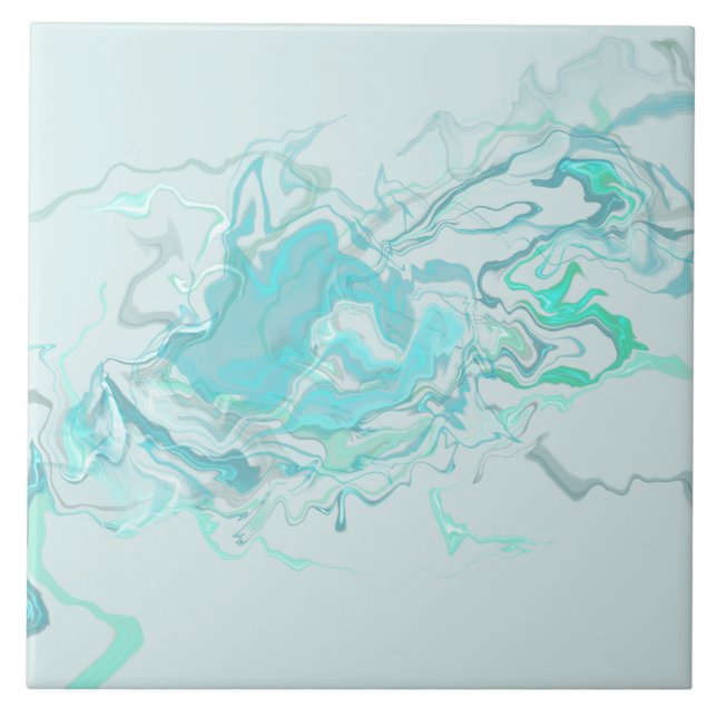 Ocean Swirl II Keramik Tile Fliese (Vorderseite)
