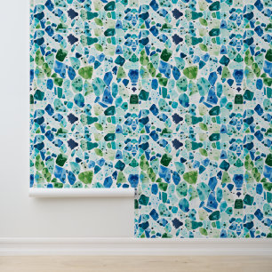 Ocean Terrazzo Muster Tapete