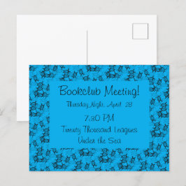 Ocean Theme Sea Turtles Erinnerung Postkarte