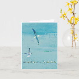 Ocean themed greeting card karte