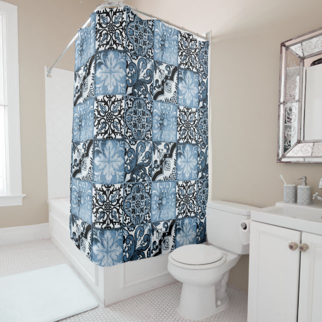 Ocean Tile Duschvorhang (Beispiel)