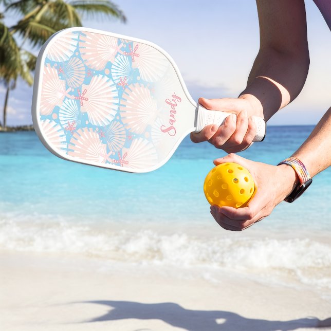 Ocean Treasures hellblau Pickleball Schläger (Von Creator hochgeladen)