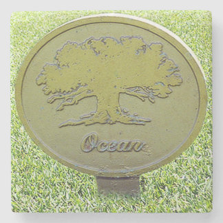 Ocean Tree Golf , Kiawah Island, SC Marmor Unterse Steinuntersetzer