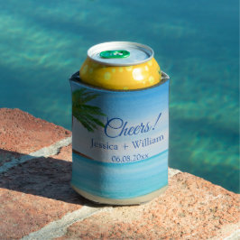 Ocean Tropical Beach Island Summer Wedding Dosenkühler