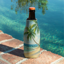 Ocean Tropical Beach Island Summer Wedding Flaschenkühler