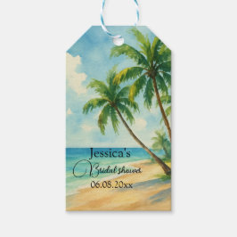 Ocean Tropical Island Beach Brautparty Geschenkanhänger