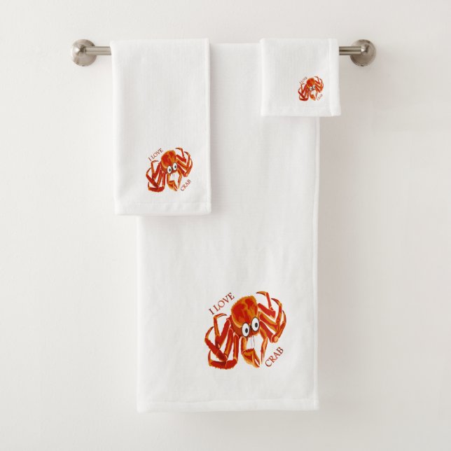 Océan tropical orange roi crabe blanc (En situation)