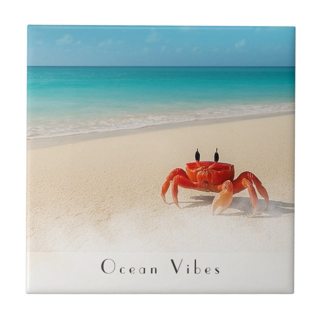 Ocean Vibes - Individuell gestalteter Beach Unters Fliese (Vorderseite)