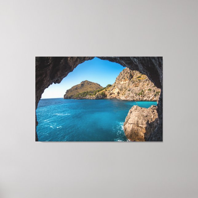 Ocean View Beach Scene Art Wall Leinwand (Vorderseite)