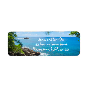 Ocean View Rücksendeadressen-Aufkleber