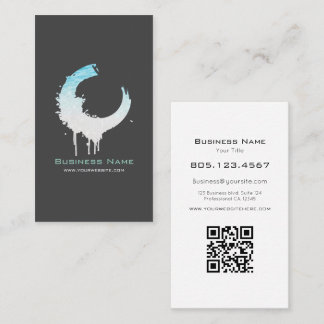 Ocean Water & White Sand Swirl • Custom Editable Visitenkarte