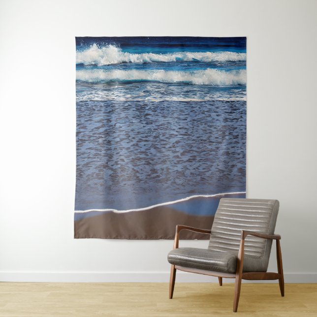 Ocean Wave Beach Shoreline Wandteppich (Beispiel)