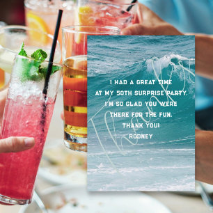 Ocean Wave Sa Carte Merci Anniversaire