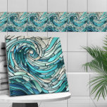Ocean Wave Spiral Mosaik Fliese<br><div class="desc">Ocean Wave Spiral Mosaik</div>