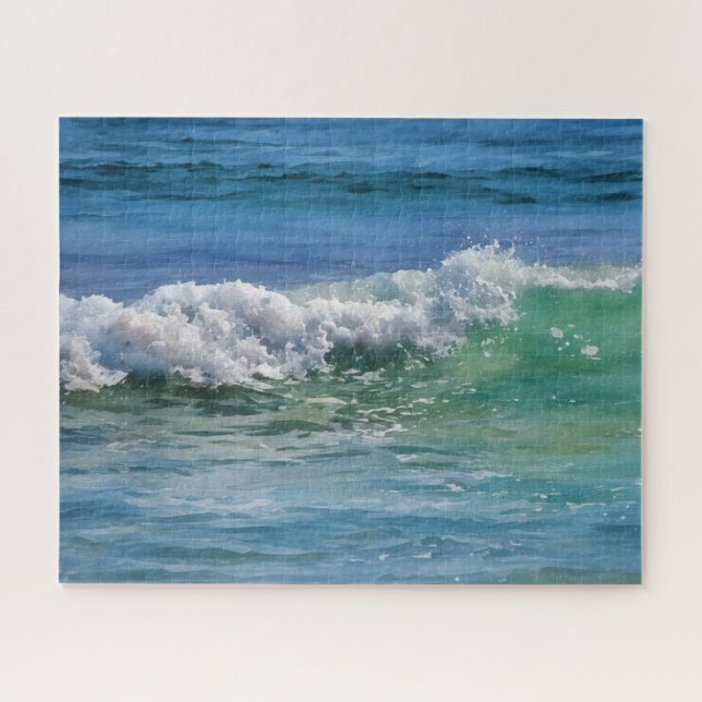 Ocean Wave Tropical Colors Nature Puzzle (Horizontal)
