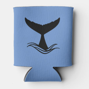 Ocean Wave Whale Schwanz Silhouette Dosenkühler