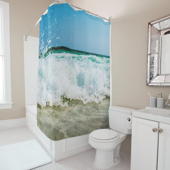 Ocean Waves Beach Bath Set Duschvorhang (Beispiel)
